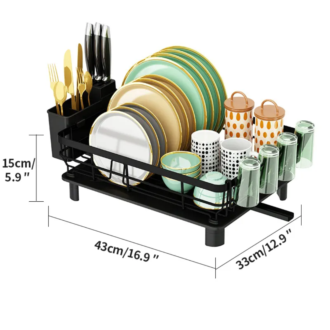 Stainless Steel Dish Drying Rack – Space-Saving, Durable, and Efficient