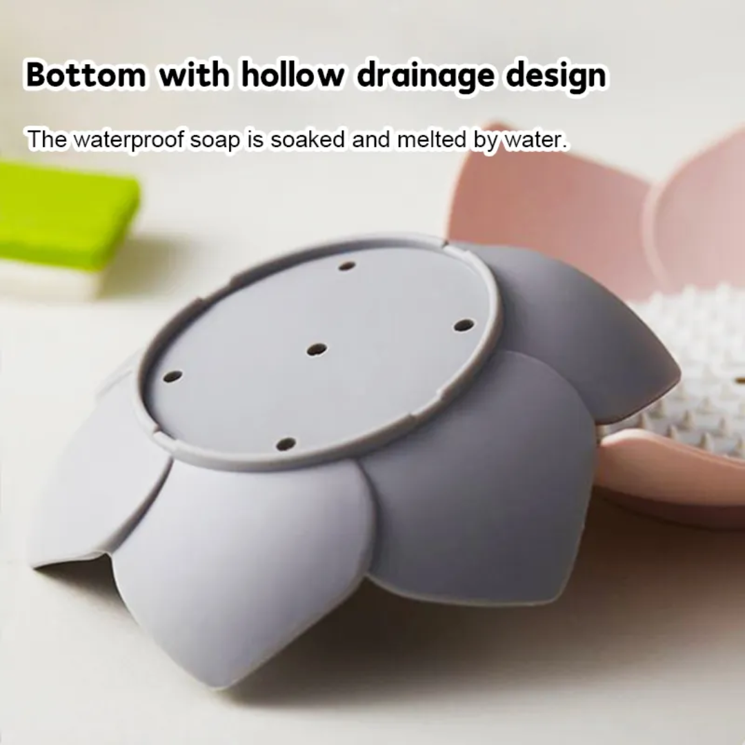 Silicone Soap Drainage Sponge – Non-Slip, Quick-Drying, Eco-Friendly Soap Dish