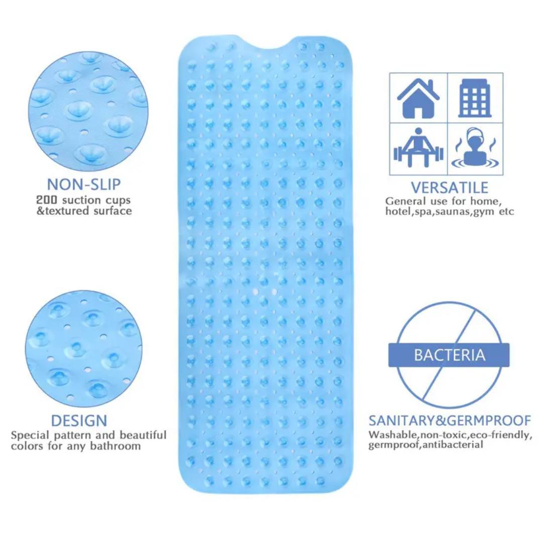 Non-Slip PVC Bath Rug – Soft, Durable & Quick-Dry Bathroom Mat