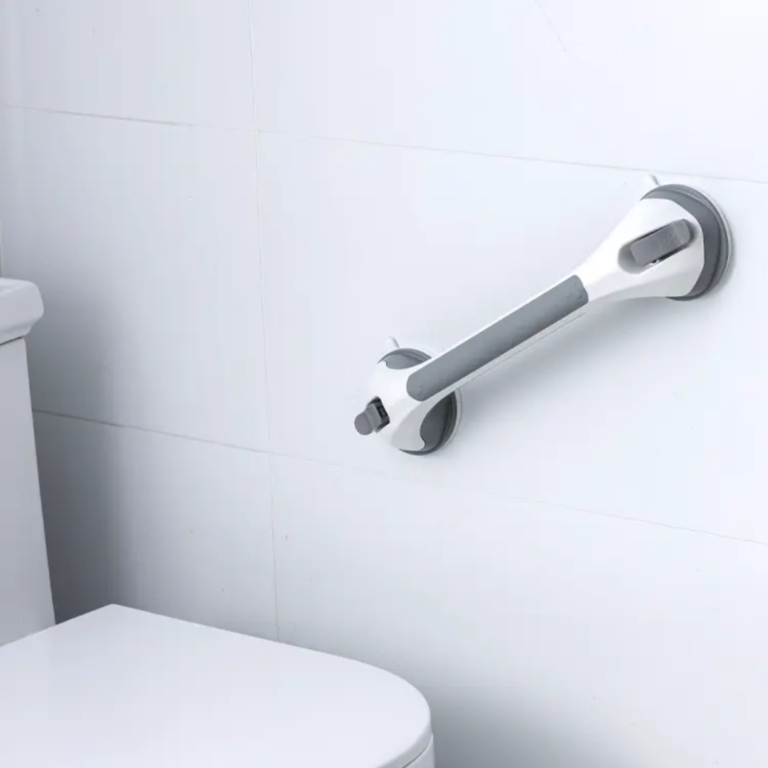 Heavy-Duty Suction Cup Shower Grip - Non-Slip Bathroom Grab Bar for Safety