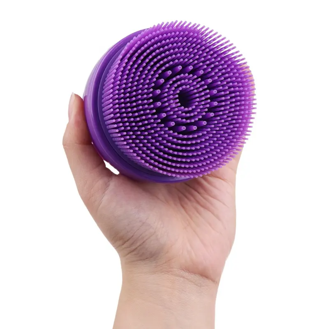 Silicone Exfoliating & Massage Shower Brush – Gentle Body Scrub & Skin Care