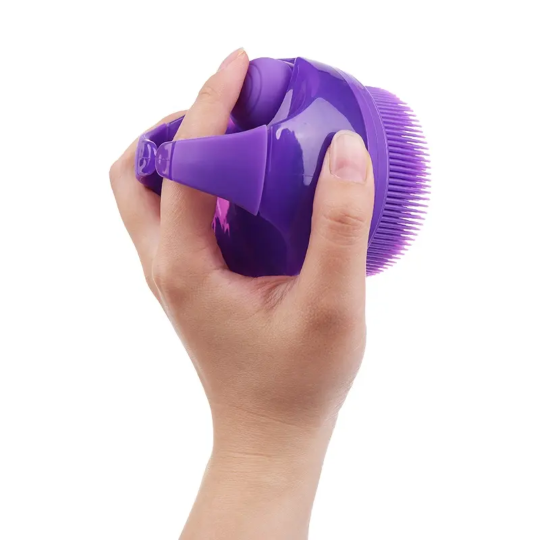 Silicone Exfoliating & Massage Shower Brush – Gentle Body Scrub & Skin Care