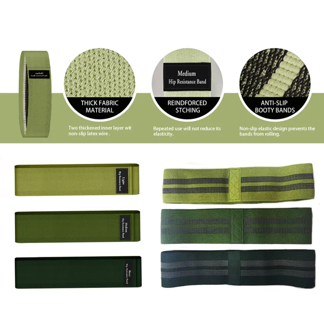 "Premium Latex Fabric Resistance Bands - Strengthen, Tone & Sculpt Your Body"