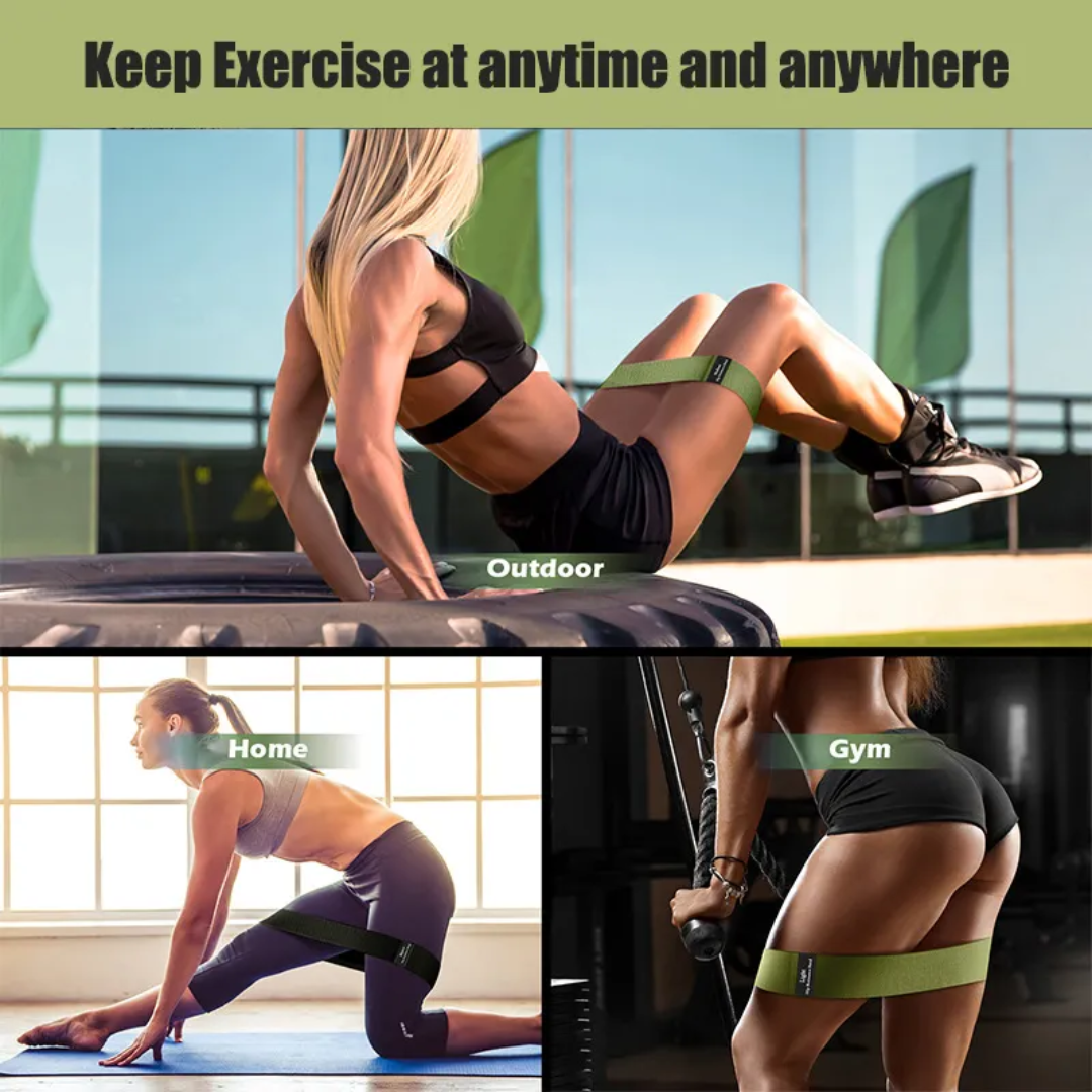 "Premium Latex Fabric Resistance Bands - Strengthen, Tone & Sculpt Your Body"