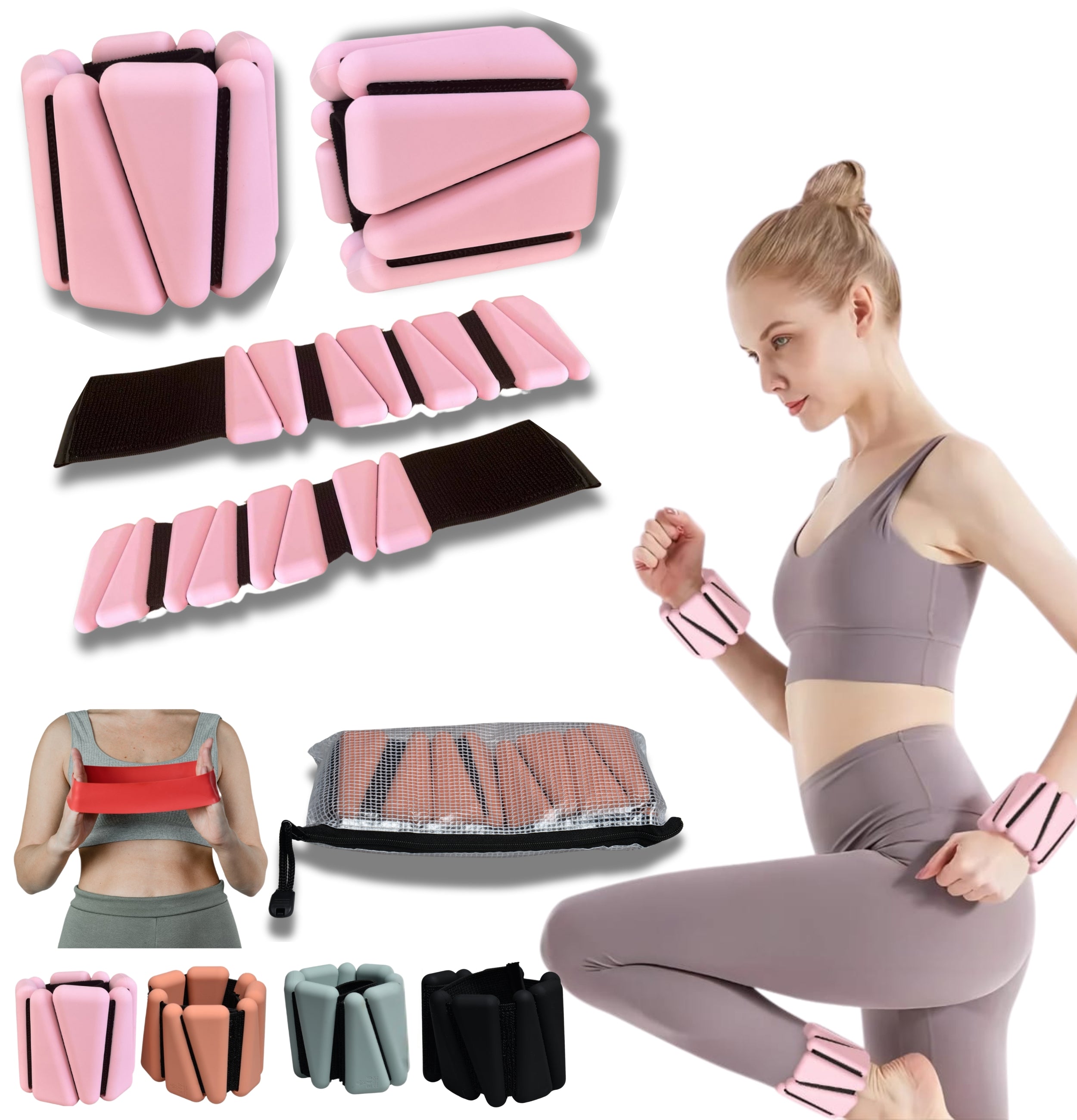 Adjustable Wrist and Ankle Weights – Perfect for Enhanced Workouts and Fitness Training