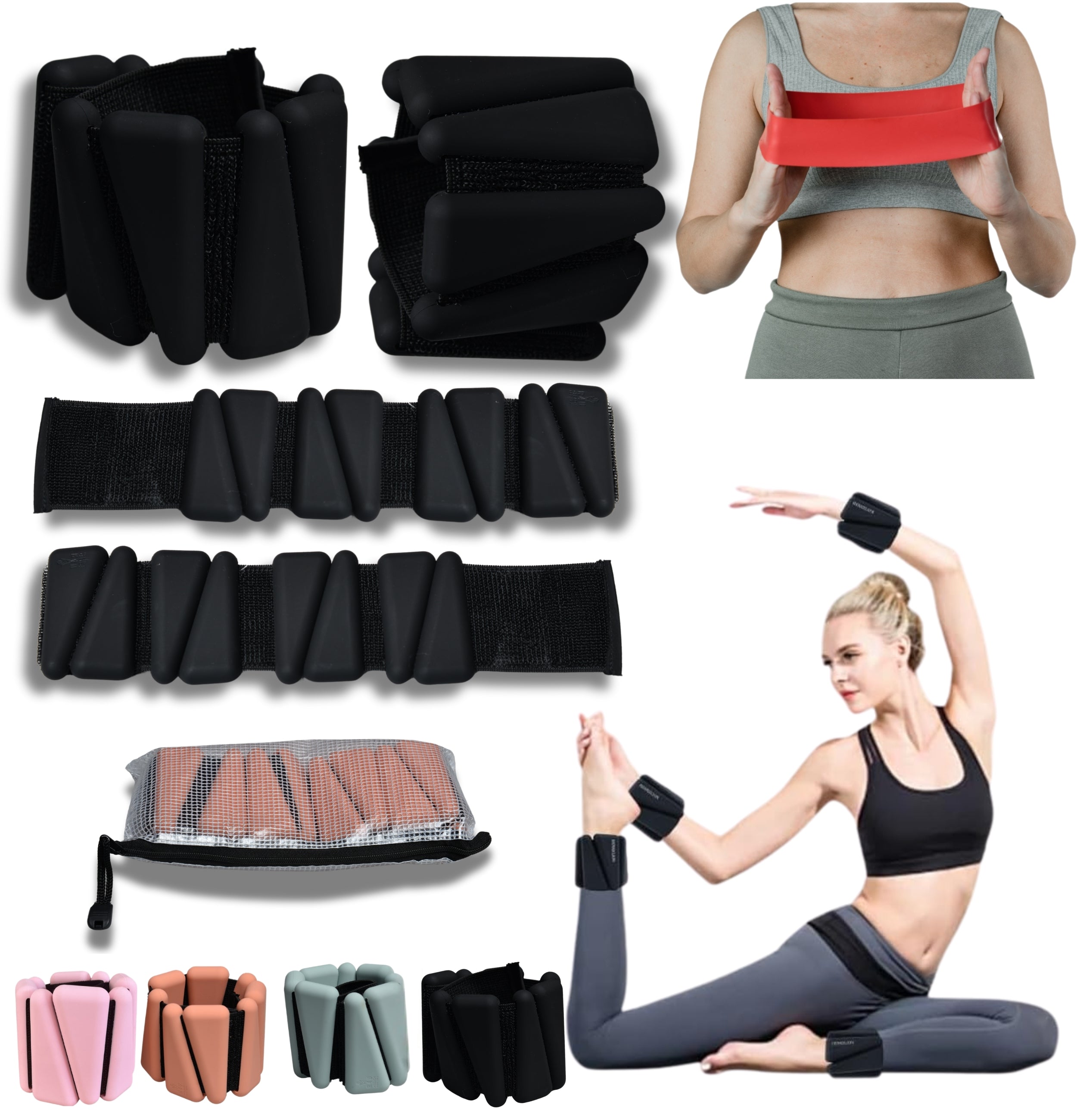 Adjustable Wrist and Ankle Weights – Perfect for Enhanced Workouts and Fitness Training
