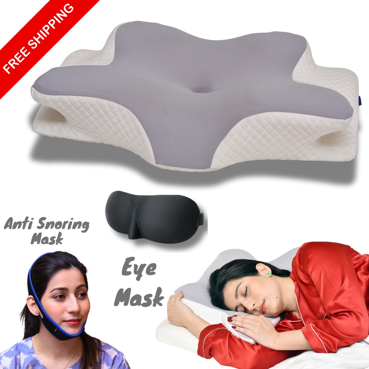 Cervical Pillow for Neck and Shoulder Support with armrest