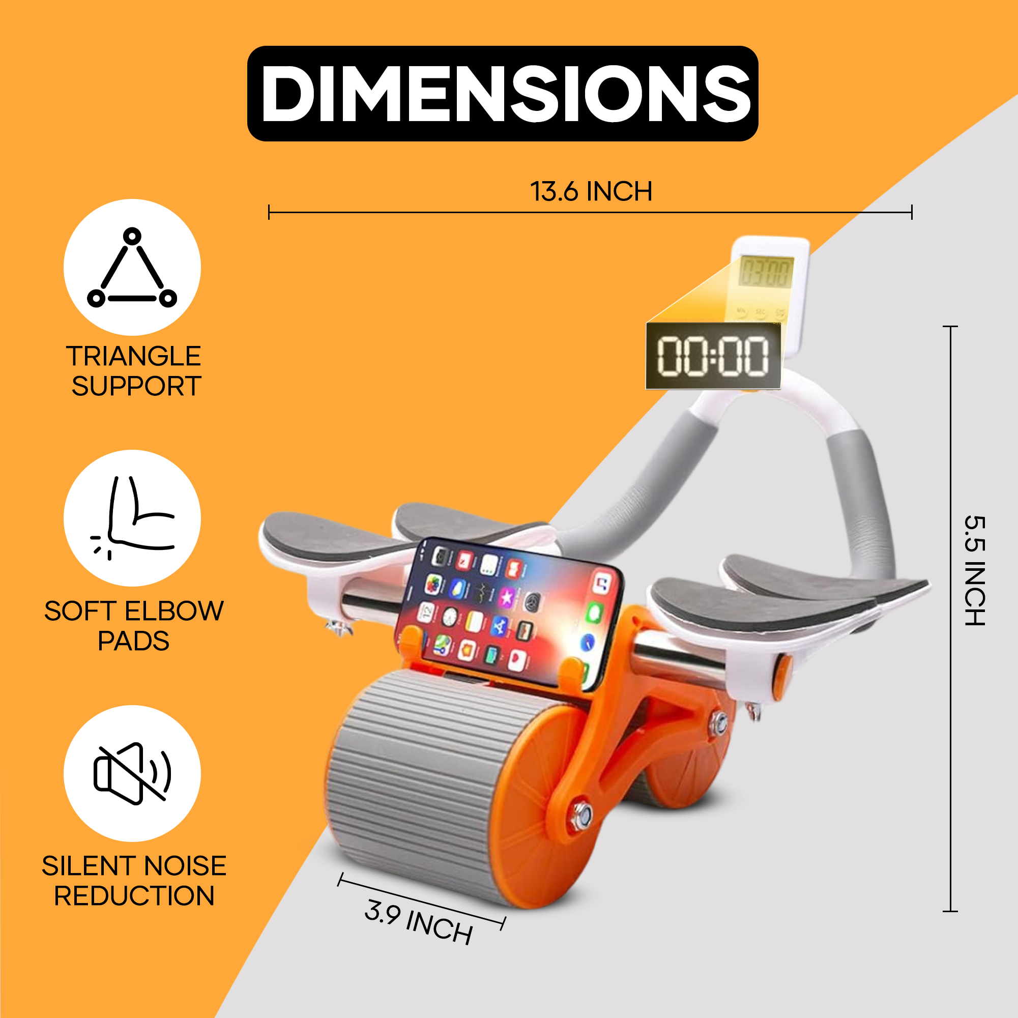 Dual-Wheel Ab Rollers for Stability & Power