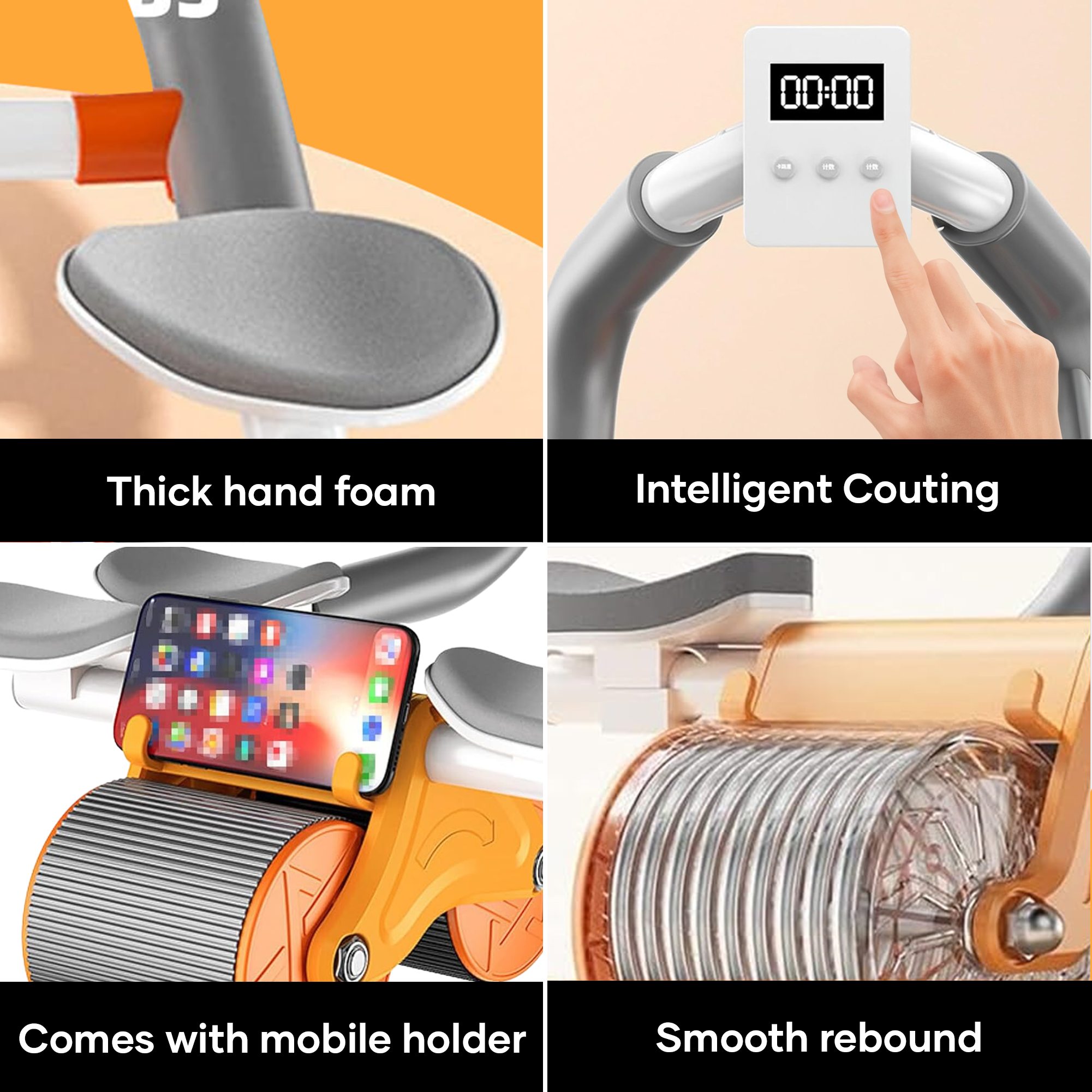 Dual-Wheel Ab Rollers for Stability & Power