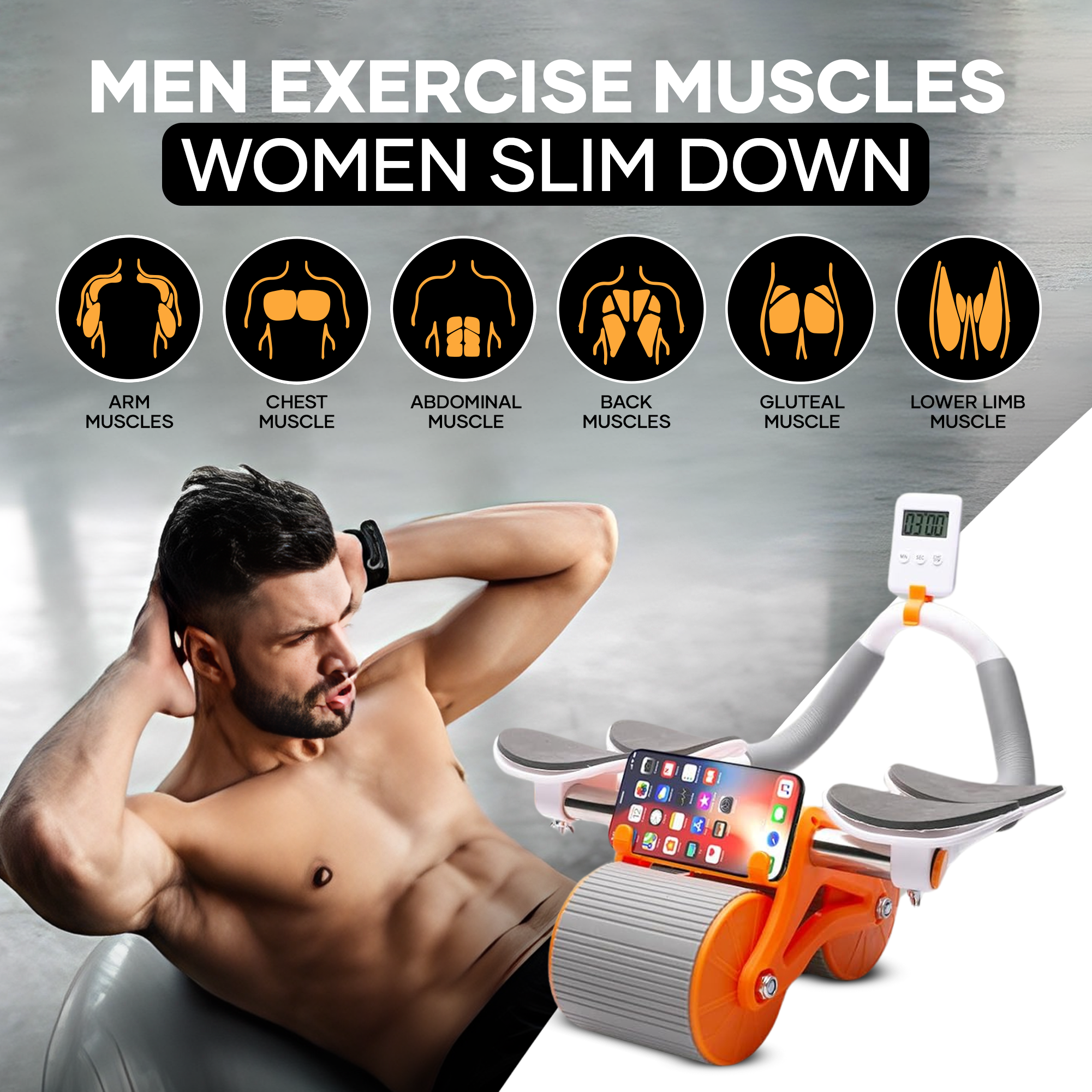 Dual-Wheel Ab Rollers for Stability & Power