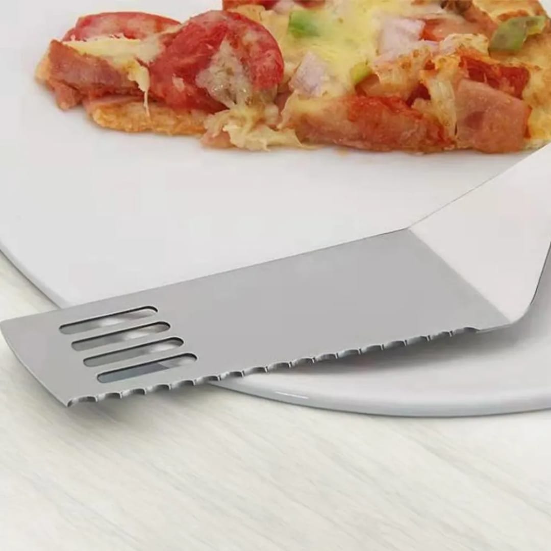 Stainless Steel Grill Turner Spatula – Heavy Duty, Extra-Long Handle for Safe Grilling & Flipping