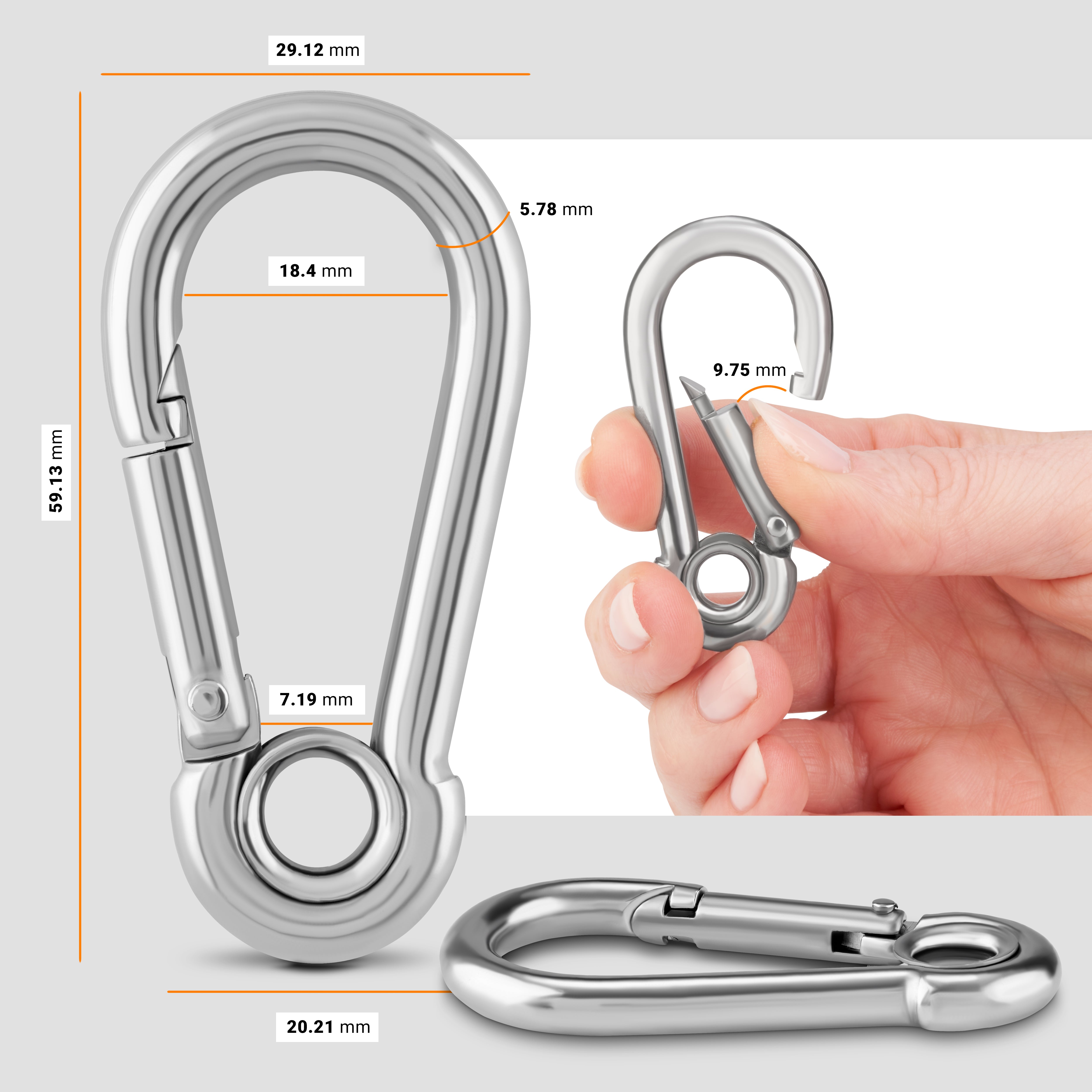 Durable, Multi-Purpose Metal Hooks