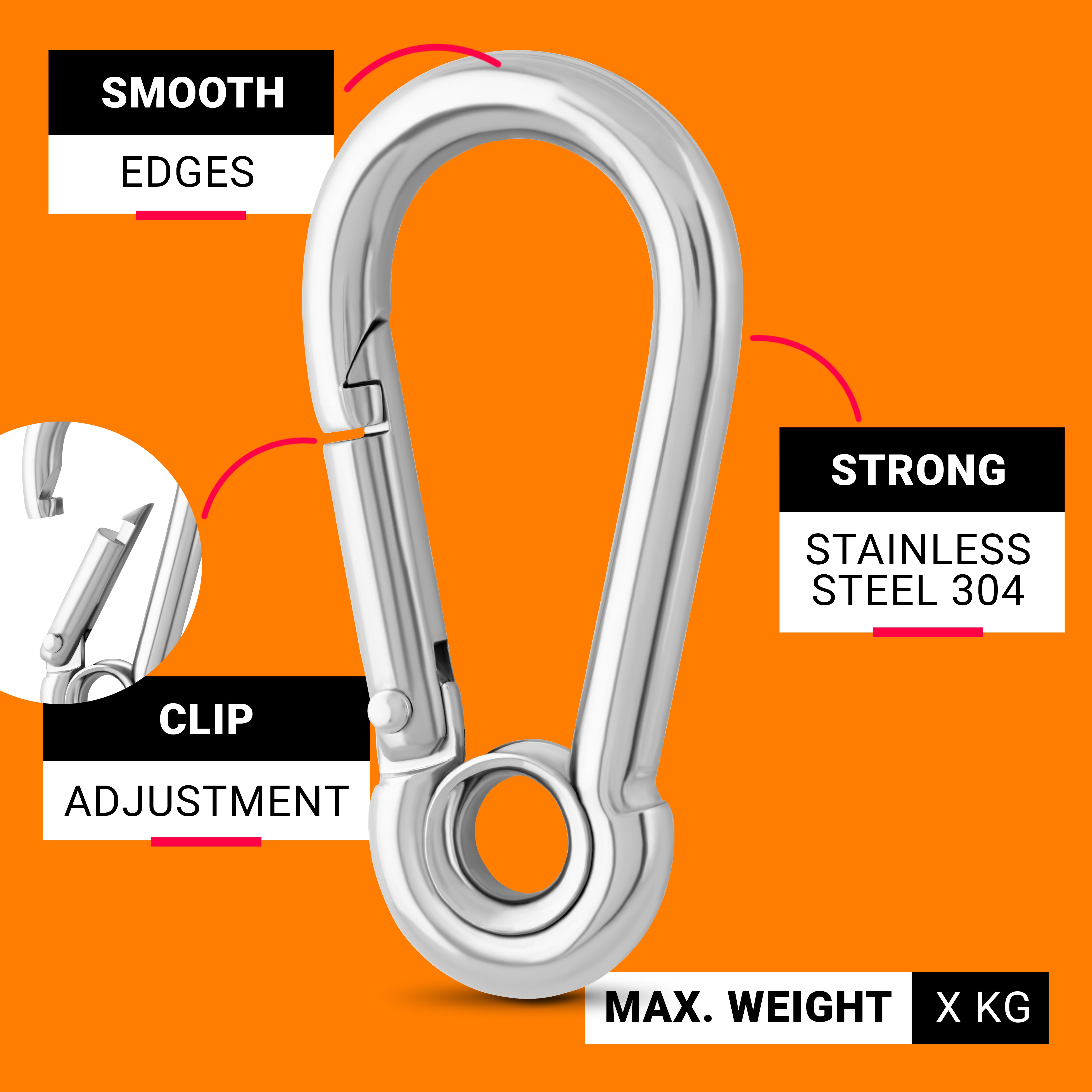 Durable, Multi-Purpose Metal Hooks