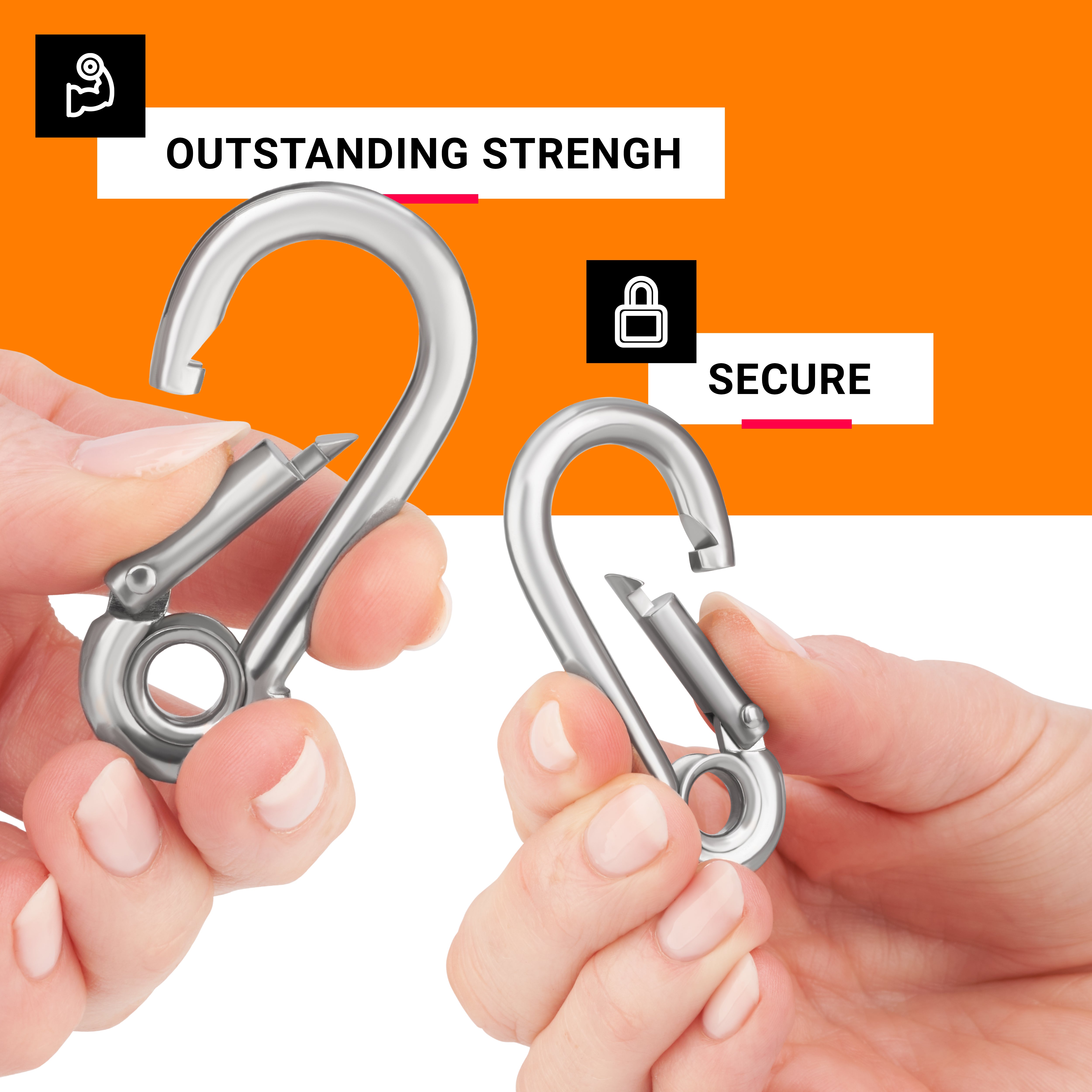 Durable, Multi-Purpose Metal Hooks