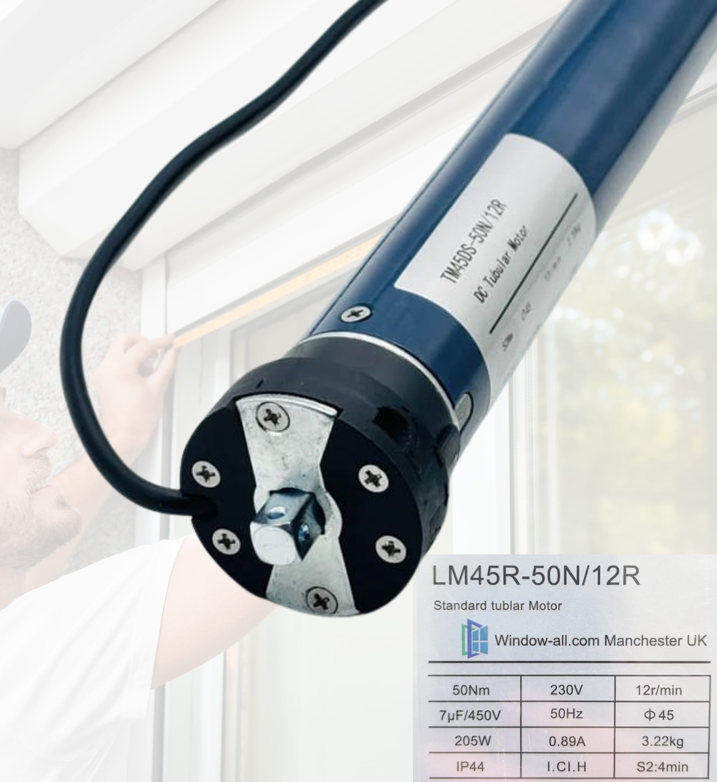 Tubular Motor for Roller Shades & Blinds – Quiet, Powerful, Remote-Ready Automation