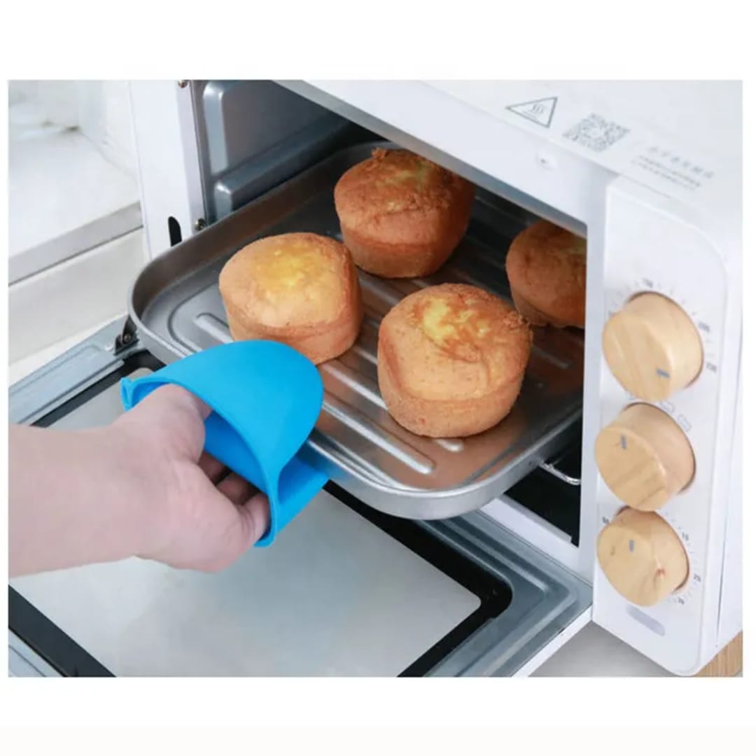 Silicone Kitchen Mitts – Heat-Resistant, Non-Slip, Waterproof Oven Gloves for Safe Cooking & Grilling