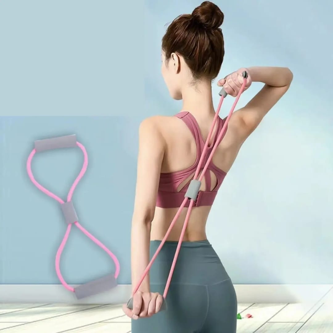 8-Shape Yoga Resistance Band – Ideal for Back & Core Strengthening, Flexibility, and Rehabilitation