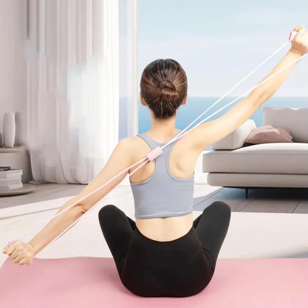 8-Shape Yoga Resistance Band – Ideal for Back & Core Strengthening, Flexibility, and Rehabilitation